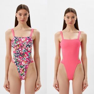 Maaji Pink and Green One Piece Swimwear